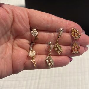 Cute Campfire S’more’s Earrings Set